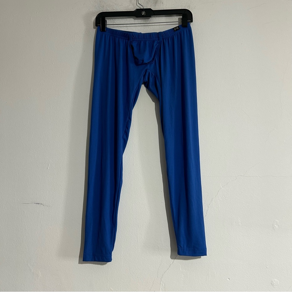 N2N Bodywear Blue Brushed Pouch Tights Large NWT
